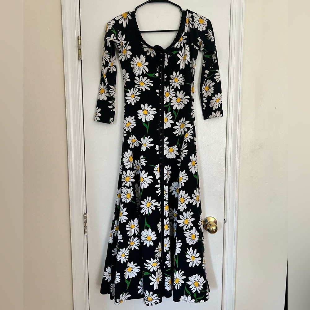 Rare Betsy Johnson punk label daisy dress